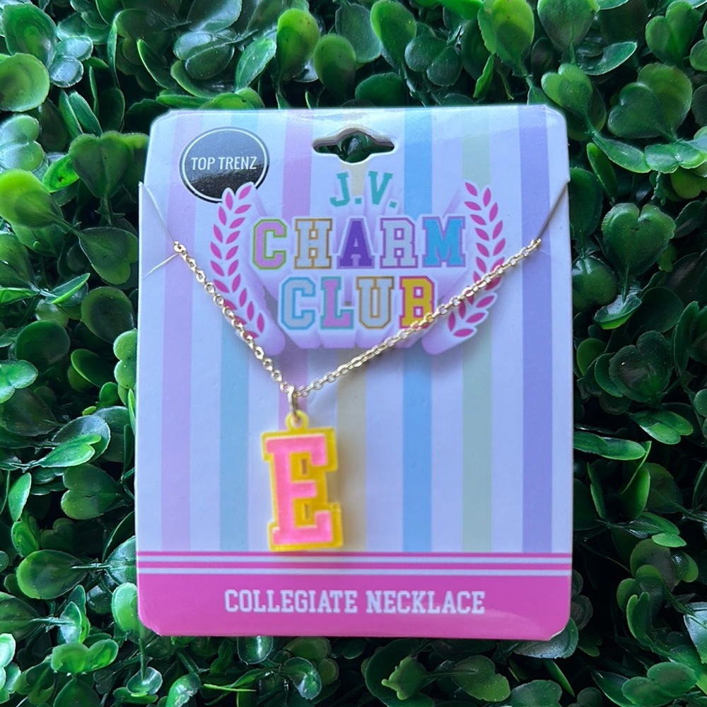 Pink and Yellow Collegiate Necklace